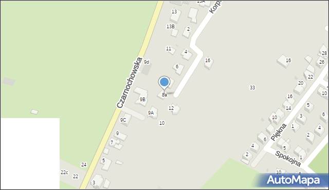 Wieliczka, Korpala Tadeusza, 8a, mapa Wieliczka