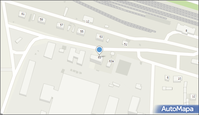 Wieluń, Kolejowa, 63, mapa Wieluń