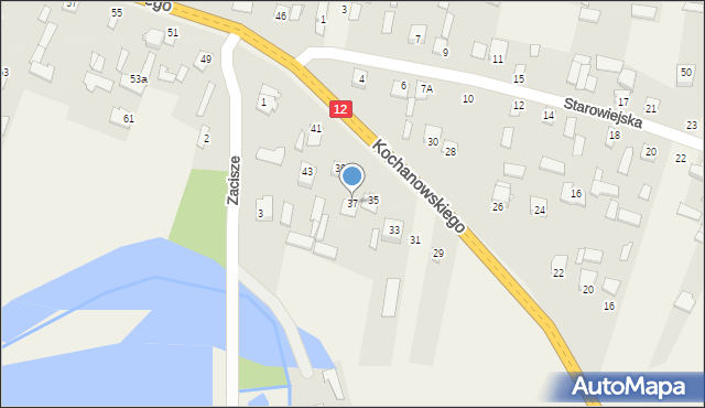 Wieniawa, Kochanowskiego Jana, 37, mapa Wieniawa