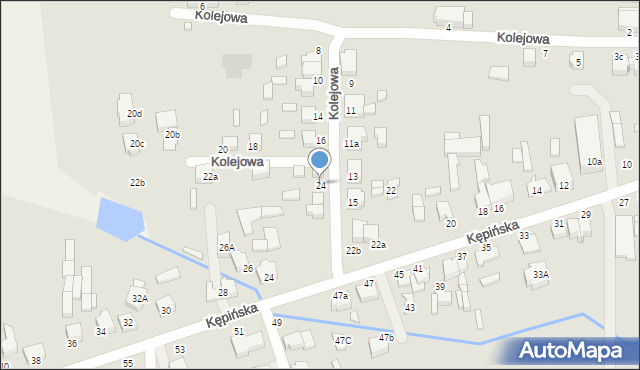 Wieruszów, Kolejowa, 24, mapa Wieruszów