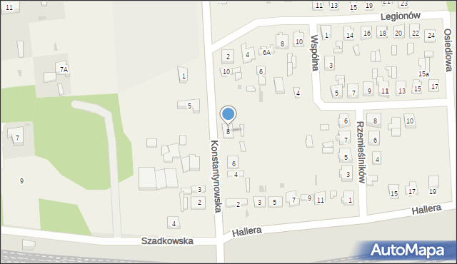 Wiewiórczyn, Konstantynowska, 8, mapa Wiewiórczyn