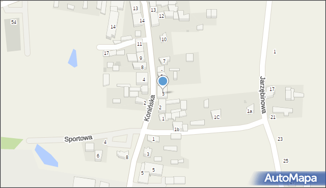 Wilczyn, Konińska, 3, mapa Wilczyn