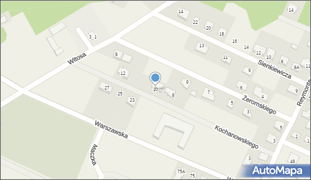 Wilga, Kochanowskiego Jana, 10, mapa Wilga