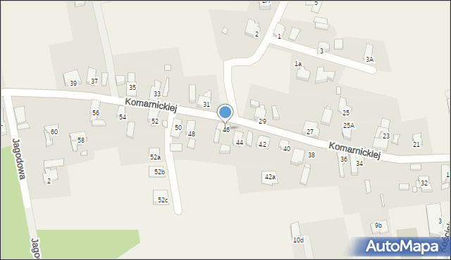 Wilkanowo, Komarnickiej Wandy, 46, mapa Wilkanowo