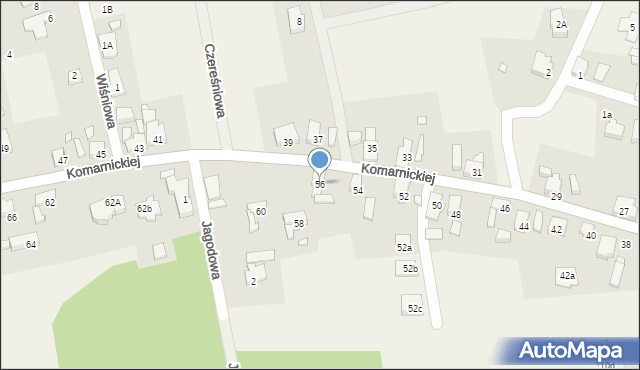 Wilkanowo, Komarnickiej Wandy, 56, mapa Wilkanowo