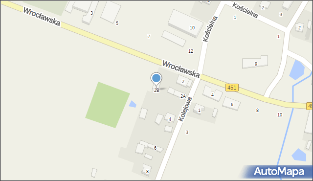 Wilków, Kolejowa, 2B, mapa Wilków