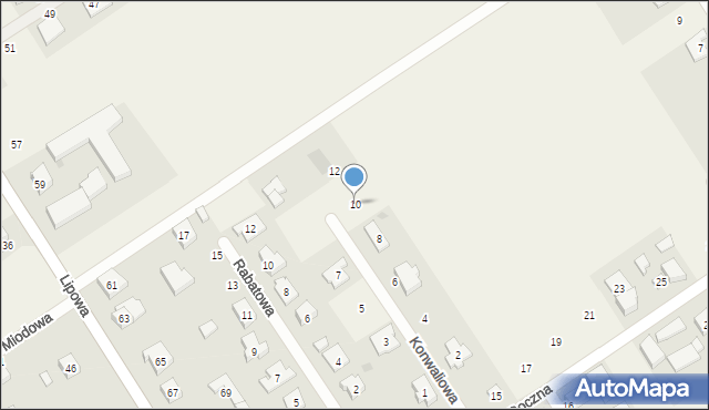 Wilkowice, Konwaliowa, 10, mapa Wilkowice