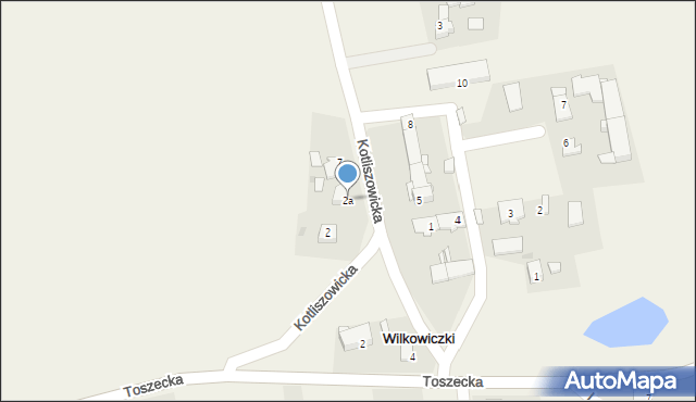 Wilkowiczki, Kotliszowicka, 2a, mapa Wilkowiczki