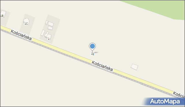 Wilkowo Polskie, Kościańska, 1g, mapa Wilkowo Polskie