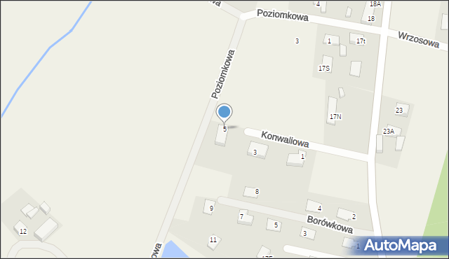Wioska, Konwaliowa, 5, mapa Wioska