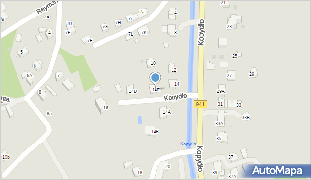 Wisła, Kopydło, 14E, mapa Wisła