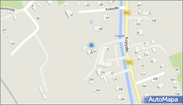 Wisła, Kopydło, 18, mapa Wisła