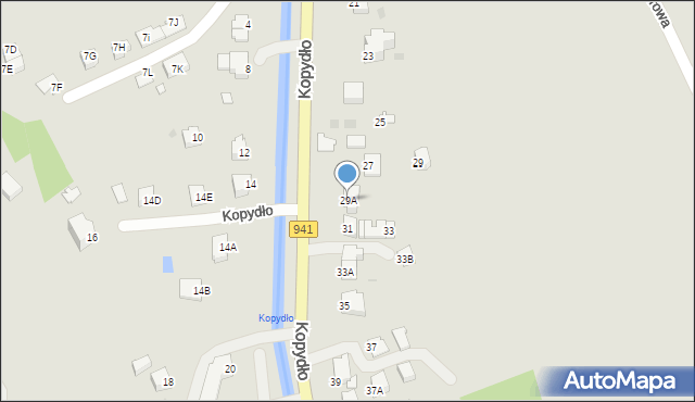 Wisła, Kopydło, 29A, mapa Wisła
