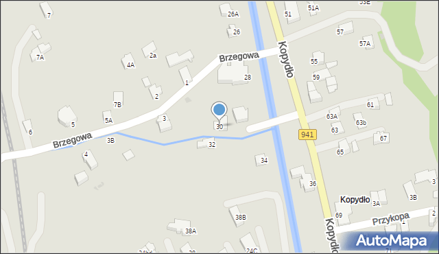 Wisła, Kopydło, 30, mapa Wisła