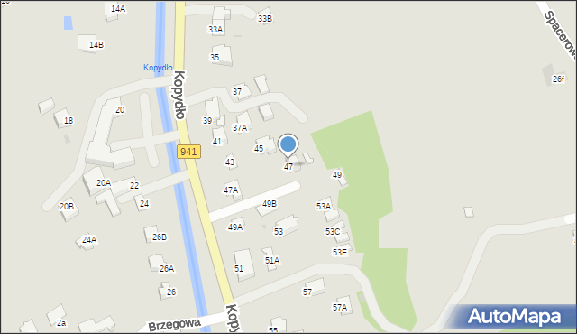 Wisła, Kopydło, 47, mapa Wisła