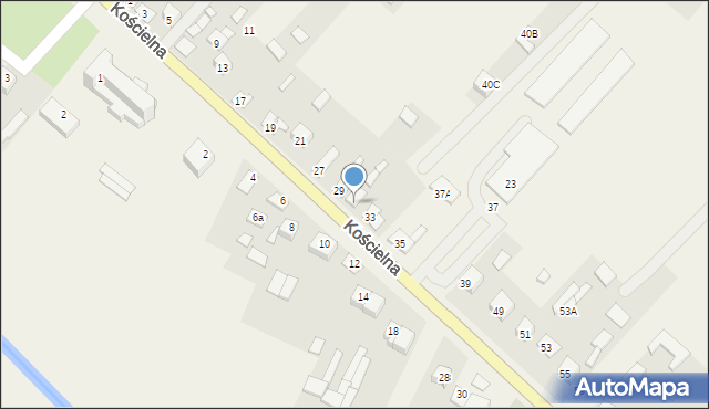 Wisznice, Kościelna, 31, mapa Wisznice