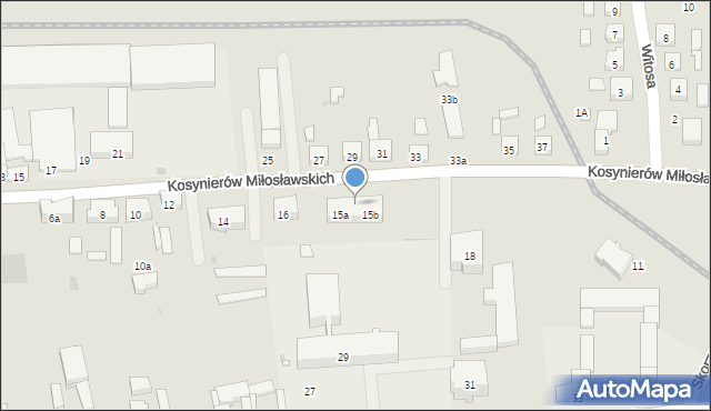 Witkowo, Kosynierów Miłosławskich, 16A, mapa Witkowo