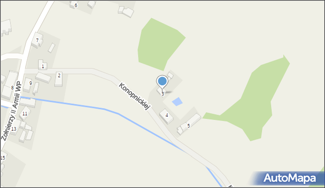 Witoszyn, Konopnickiej Marii, 3, mapa Witoszyn