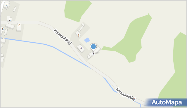 Witoszyn, Konopnickiej Marii, 5, mapa Witoszyn
