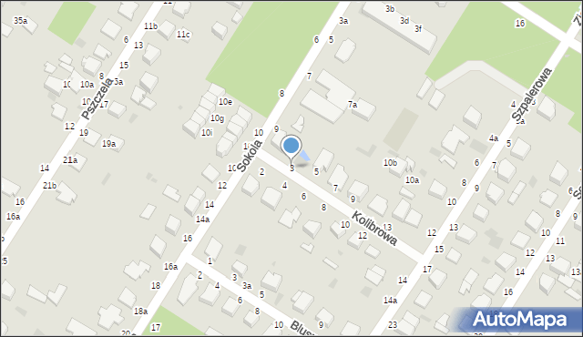 Włocławek, Kolibrowa, 3, mapa Włocławka