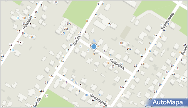 Włocławek, Kolibrowa, 6, mapa Włocławka