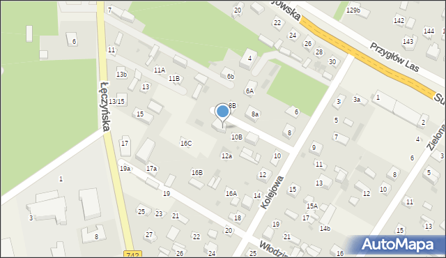 Włodzimierzów, Kolejowa, 10C, mapa Włodzimierzów