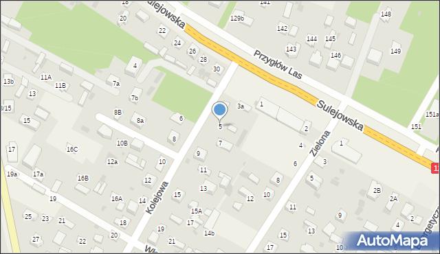 Włodzimierzów, Kolejowa, 5, mapa Włodzimierzów