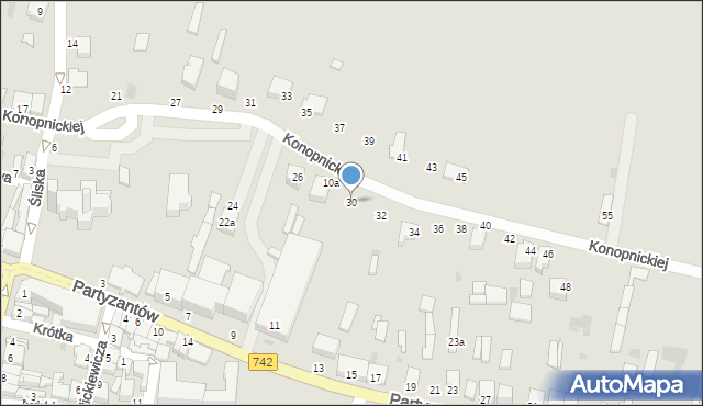 Włoszczowa, Konopnickiej Marii, 30, mapa Włoszczowa