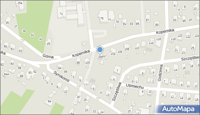 Wodzisław Śląski, Kopernika Mikołaja, 102, mapa Wodzisławia Śląskiego