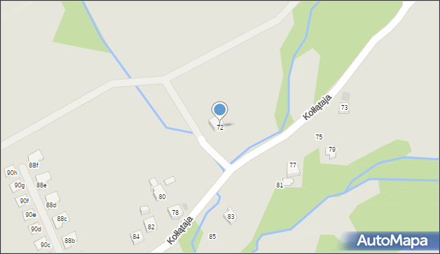 Wodzisław Śląski, Kołłątaja Hugo, 72, mapa Wodzisławia Śląskiego