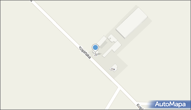 Wohyń, Kopińska, 23, mapa Wohyń