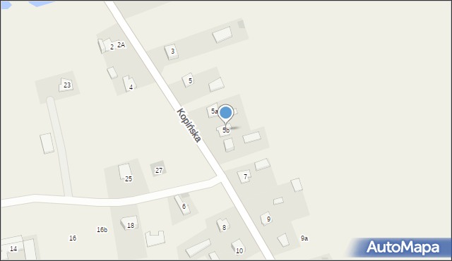 Wohyń, Kopińska, 5b, mapa Wohyń