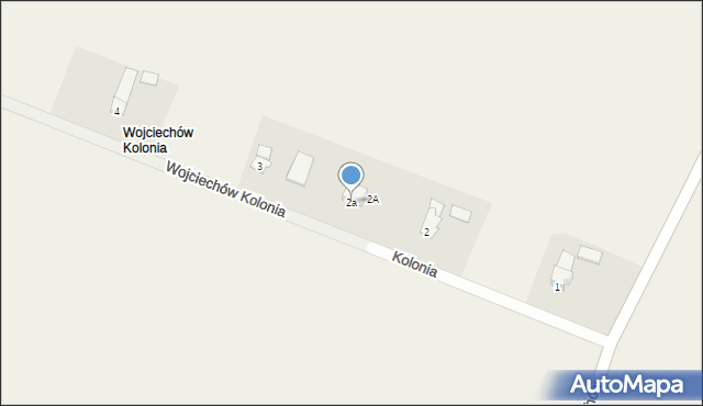 Wojciechów Kolonia, Kolonia, 2a, mapa Wojciechów Kolonia