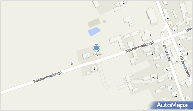 Wójcin, Kochanowskiego Jana, 1a, mapa Wójcin