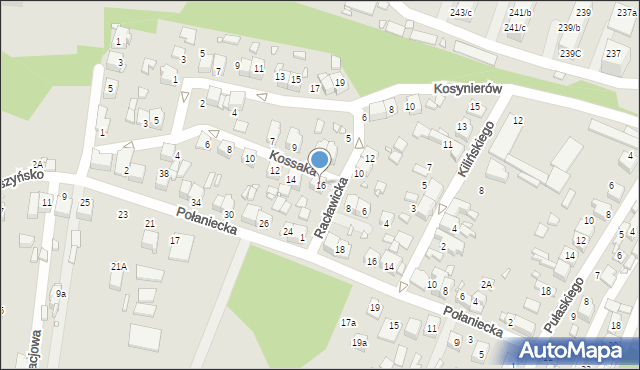 Wojkowice, Kossaka, 16, mapa Wojkowice