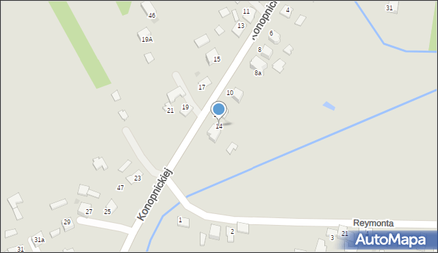 Wojnicz, Konopnickiej Marii, 14, mapa Wojnicz