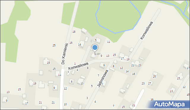 Wola Filipowska, Konwaliowa, 7, mapa Wola Filipowska