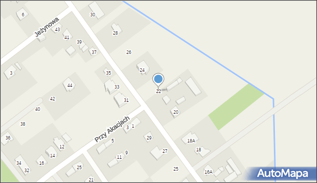 Wola Gołkowska, Kolonia, 22, mapa Wola Gołkowska