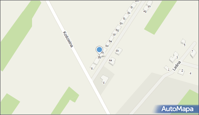 Wola Przypkowska, Kościelna, 6b, mapa Wola Przypkowska