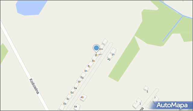 Wola Przypkowska, Kościelna, 6l, mapa Wola Przypkowska