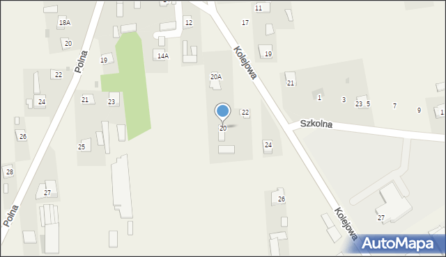 Wolanów, Kolejowa, 20, mapa Wolanów