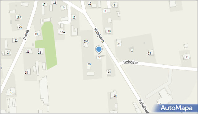 Wolanów, Kolejowa, 22, mapa Wolanów