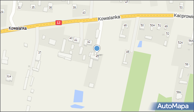 Wolanów, Kowalanka, 45, mapa Wolanów