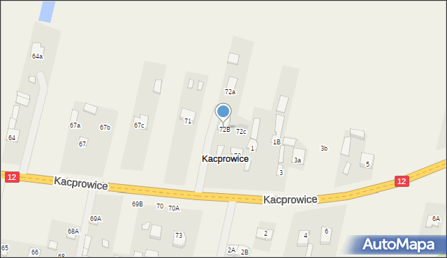 Wolanów, Kowalanka, 72B, mapa Wolanów