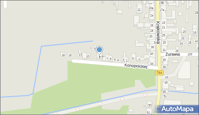 Wolbrom, Konopnickiej Marii, 8, mapa Wolbrom