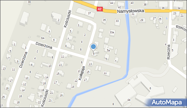 Wołczyn, Kołłątaja Hugo, 3, mapa Wołczyn