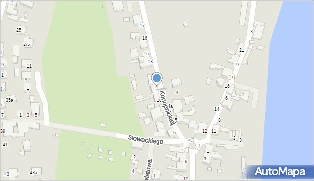 Wolin, Konopnickiej Marii, 11, mapa Wolin