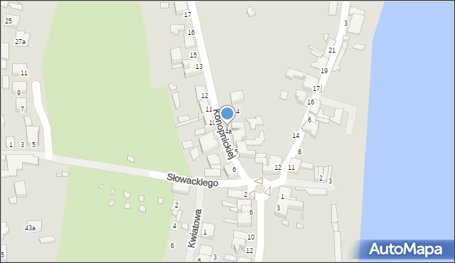 Wolin, Konopnickiej Marii, 4a, mapa Wolin