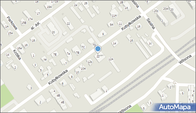 Wołomin, Kobyłkowska, 12, mapa Wołomin