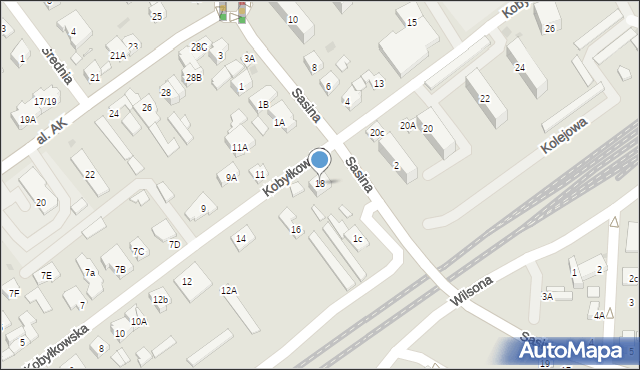 Wołomin, Kobyłkowska, 18, mapa Wołomin